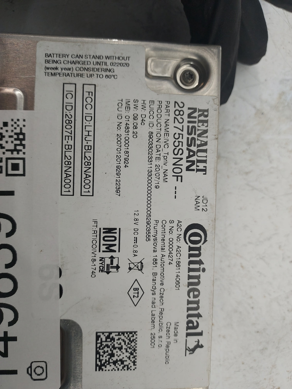 2020-2020 Infiniti Q50 Telematics Control Module 1496391 - Oemusedautoparts1.com