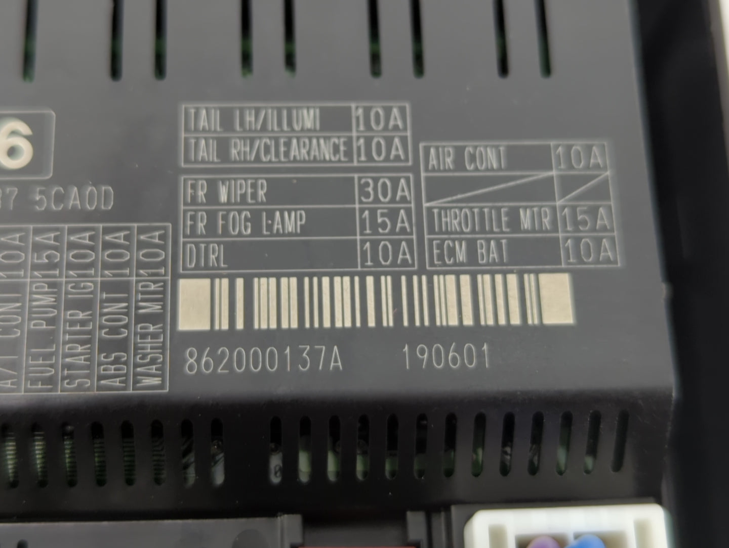 2020 Infiniti Q50 Fusebox Fuse Box Panel Relay Module P/N:862000137A Fits OEM Used Auto Parts - Oemusedautoparts1.com