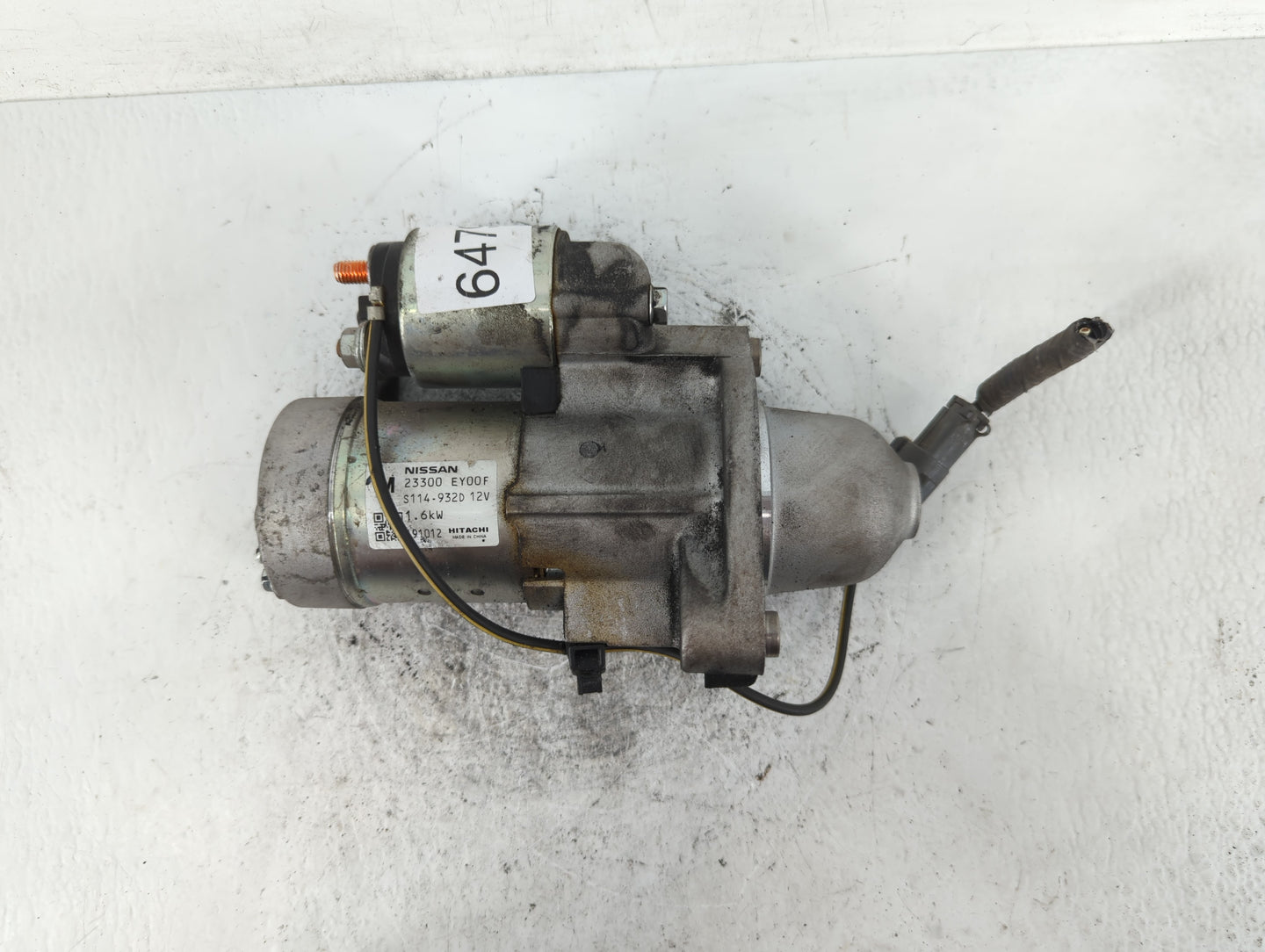 2014-2020 Infiniti Q50 Car Starter Motor Solenoid OEM P/N:S114-932D 12V 23300 EY00F Fits OEM Used Auto Parts - Oemusedautopa
