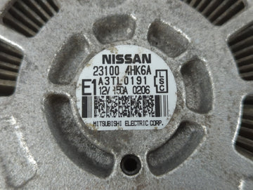 2016-2020 Infiniti Q50 Alternator Replacement Generator Charging Assembly Engine OEM P/N:23100 4HK6A Fits OEM Used Auto Parts