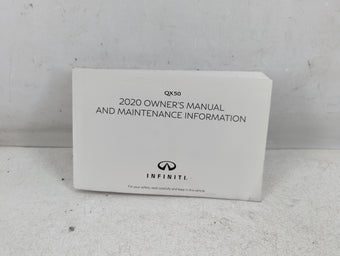 compare product 2020 Infiniti Qx50 Owners Manual Book Guide P/N:OM20E0 0J55U0 OEM Used Auto Parts