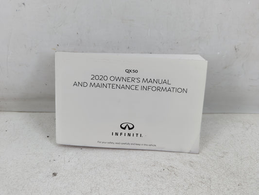 2020 Infiniti Qx50 Owners Manual Book Guide P/N:OM20E0 0J55U0 OEM Used Auto Parts - Oemusedautoparts1.com