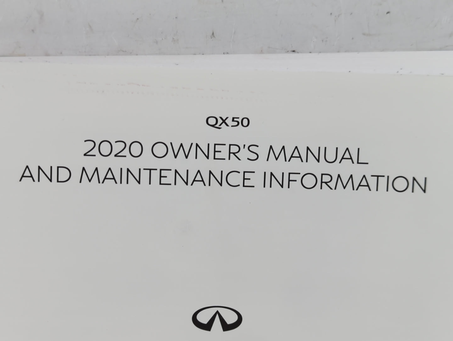 2020 Infiniti Qx50 Owners Manual Book Guide P/N:OM20E0 0J55U0 OEM Used Auto Parts - Oemusedautoparts1.com