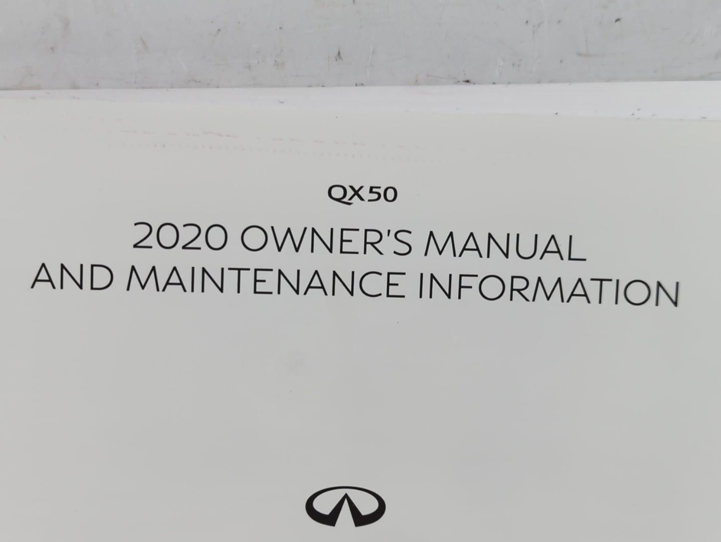 2020 Infiniti Qx50 Owners Manual Book Guide P/N:OM20E0 0J55U0 OEM Used Auto Parts - Oemusedautoparts1.com