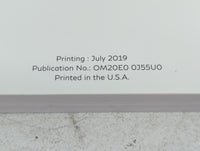 2020 Infiniti Qx50 Owners Manual Book Guide P/N:OM20E0 0J55U0 OEM Used Auto Parts - Oemusedautoparts1.com