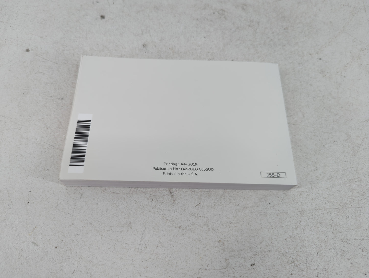 2020 Infiniti Qx50 Owners Manual Book Guide P/N:OM20E0 0J55U0 OEM Used Auto Parts - Oemusedautoparts1.com