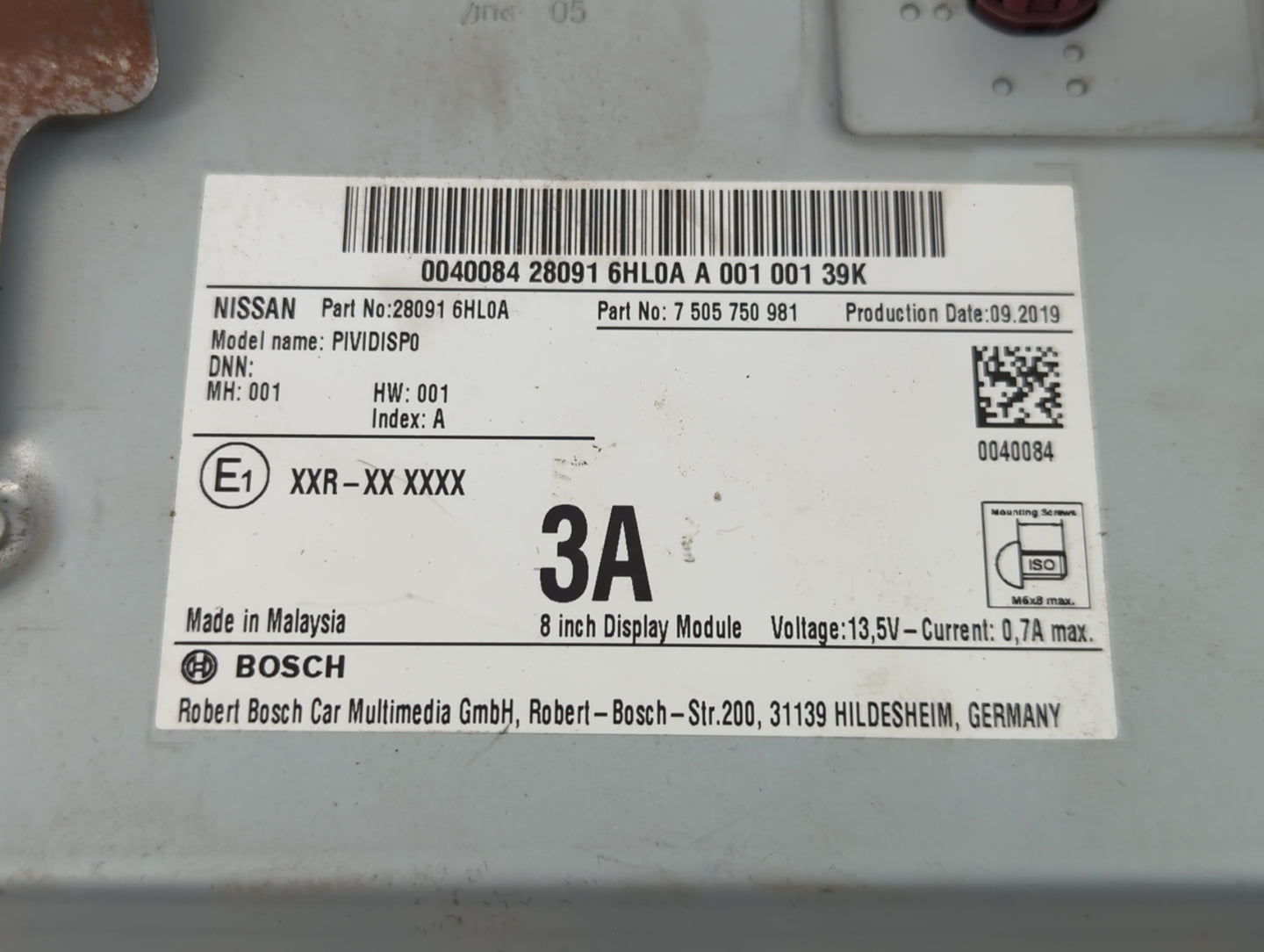 2019-2020 Infiniti Qx50 Information Display Screen - Oemusedautoparts1.com