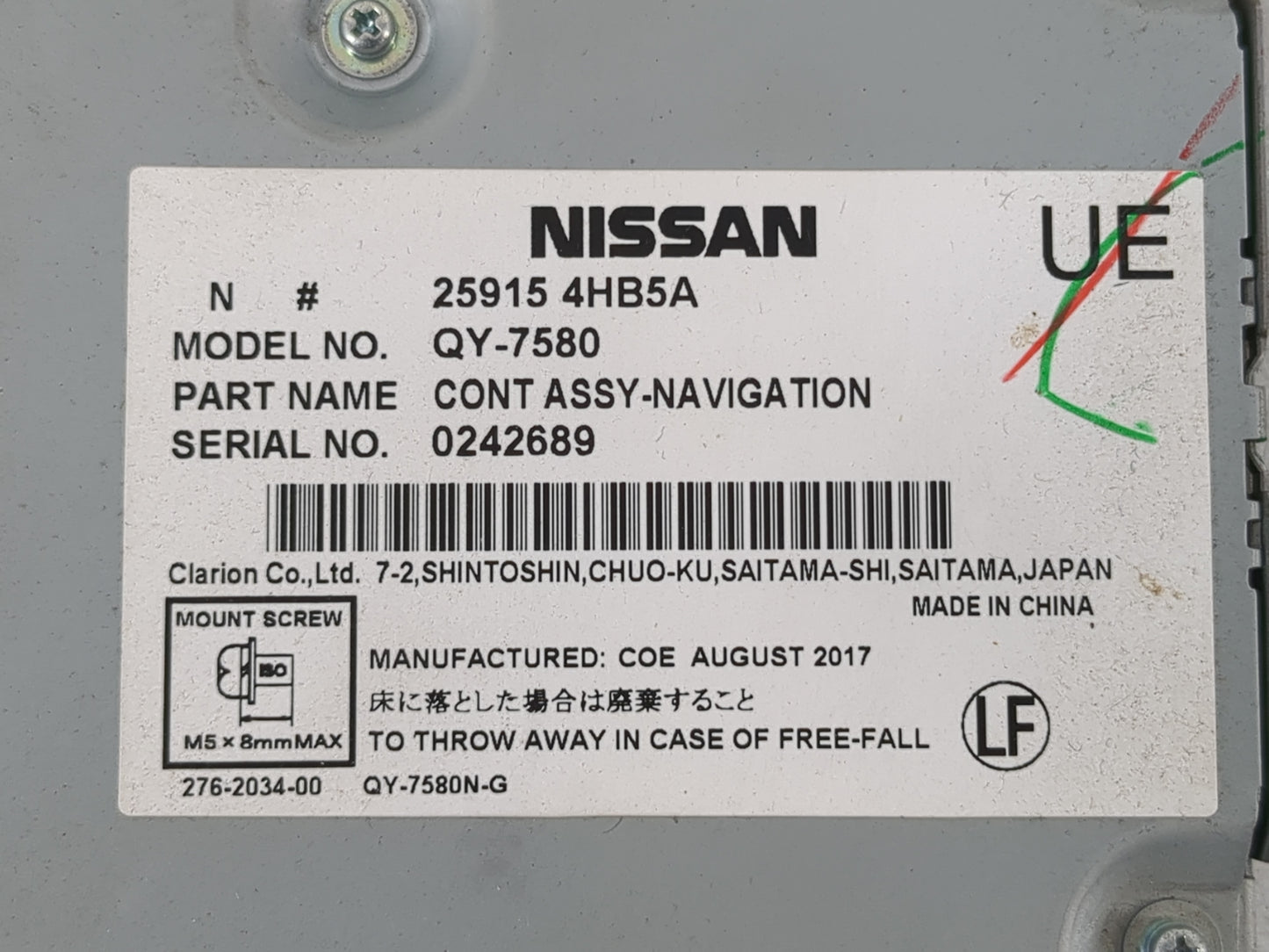 2016-2020 Infiniti Qx60 Chassis Control Module Ccm Bcm Body Control - Oemusedautoparts1.com