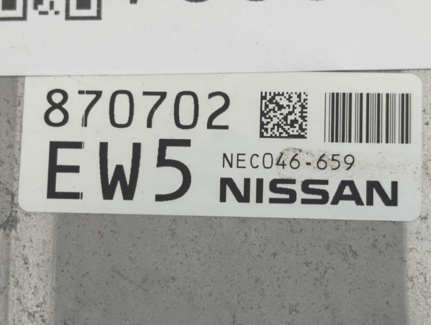 2018-2020 Infiniti Qx60 PCM Engine Control Computer ECU ECM PCU OEM P/N:NEC046-659 Fits Fits 2018 2019 2020 OEM Used Auto Pa