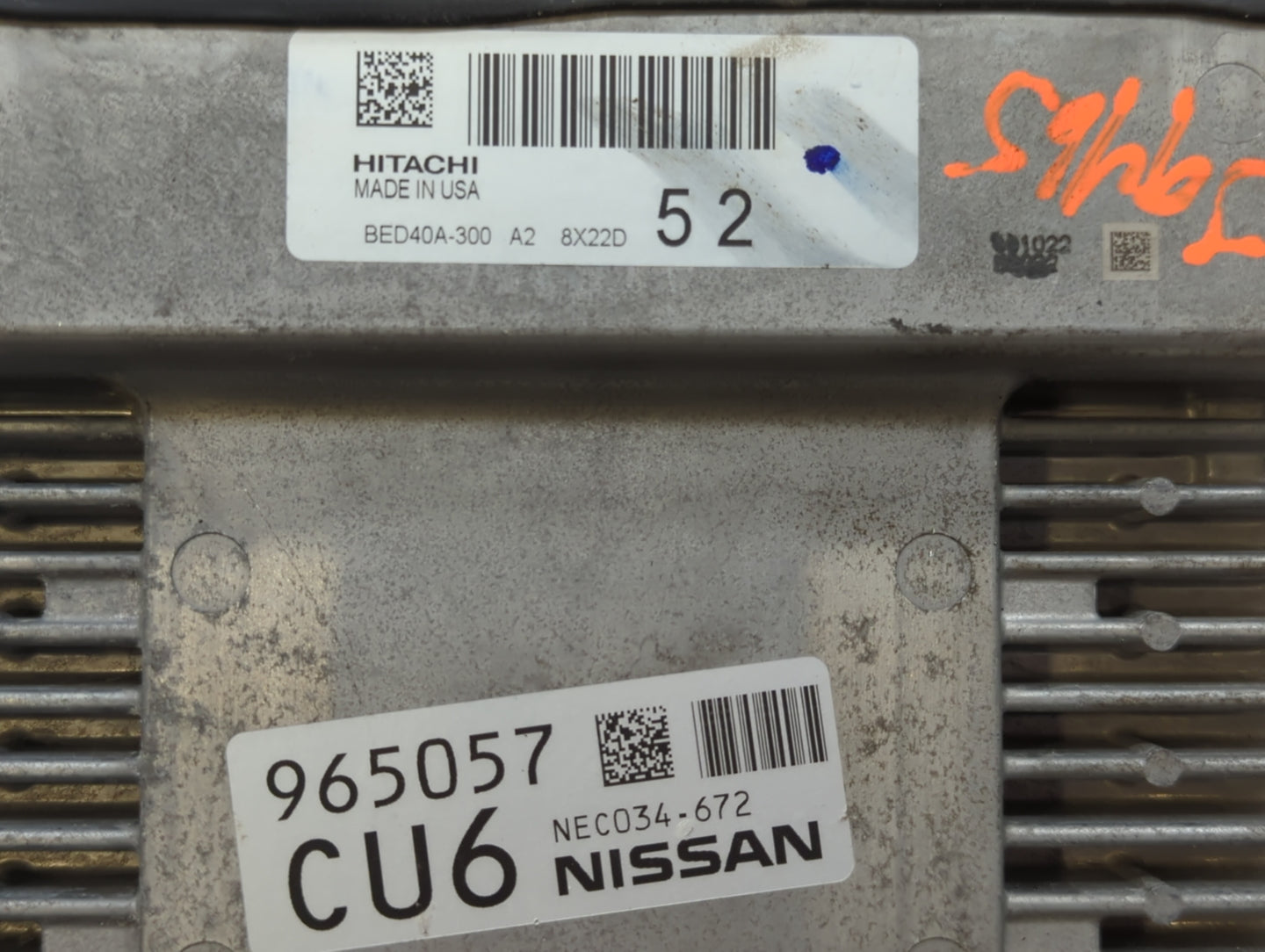 2018-2020 Infiniti Qx60 PCM Engine Control Computer ECU ECM PCU OEM P/N:NEC034-672 NEC030-086, NEC046-059 Fits Fits 2018 201