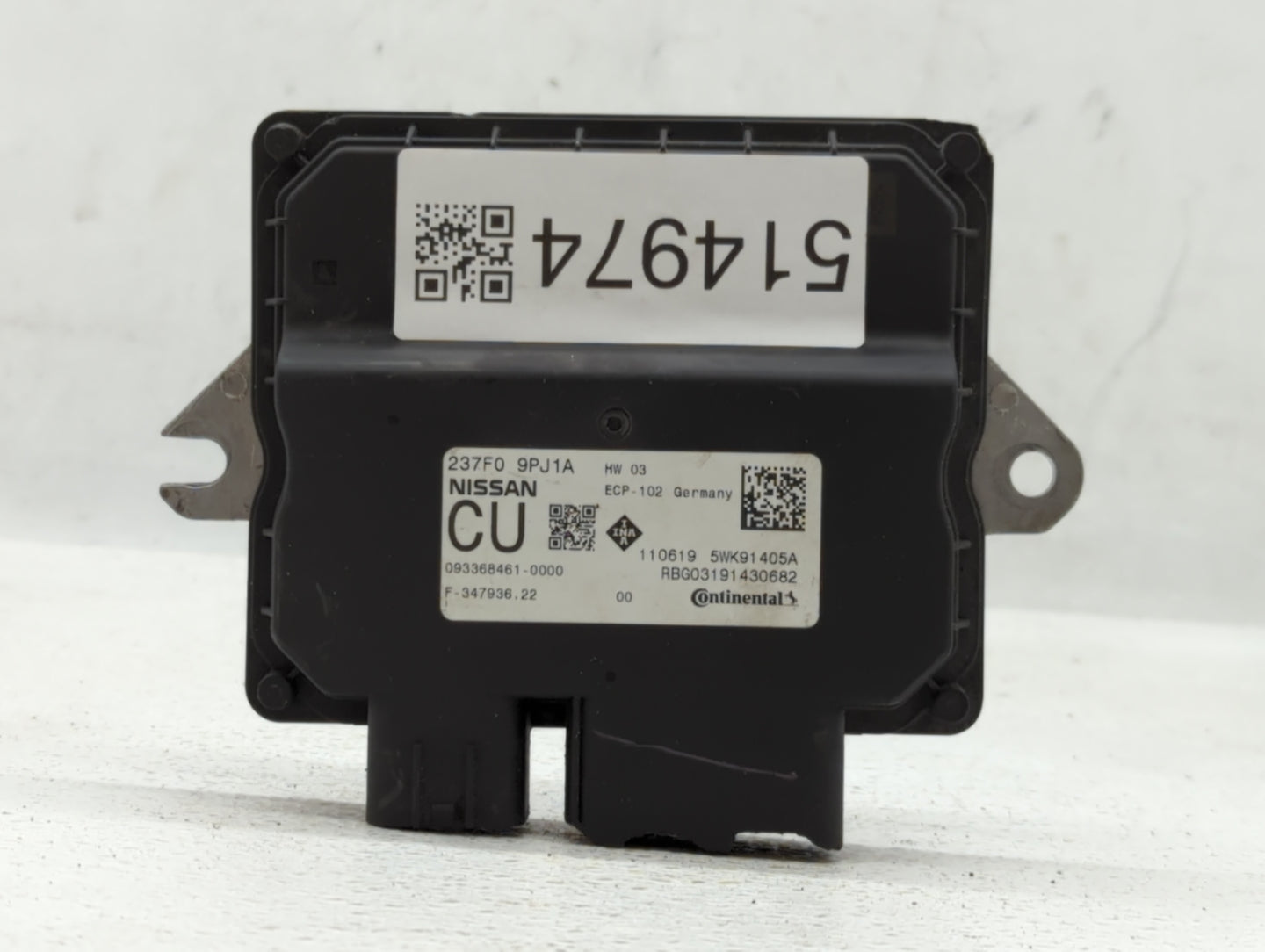 2018-2020 Infiniti Qx60 PCM Engine Control Computer ECU ECM PCU OEM P/N:237F0 9PJ1A NEC046-659 Fits Fits 2018 2019 2020 OEM 