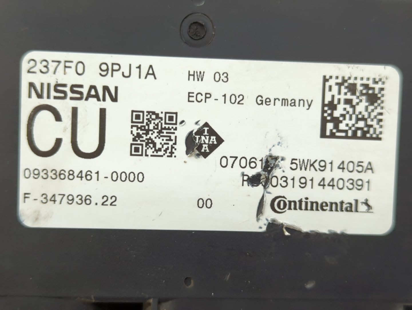 2018-2020 Infiniti Qx60 PCM Engine Control Computer ECU ECM PCU OEM P/N:237F0 9PJ1A Fits Fits 2018 2019 2020 OEM Used Auto P