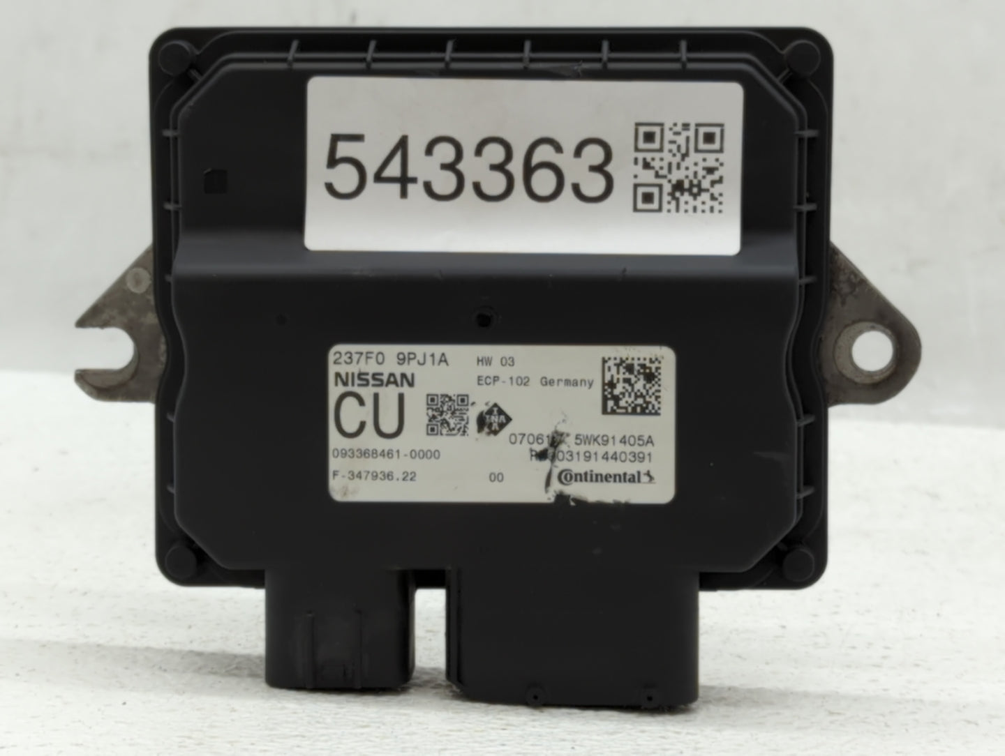 2018-2020 Infiniti Qx60 PCM Engine Control Computer ECU ECM PCU OEM P/N:237F0 9PJ1A Fits Fits 2018 2019 2020 OEM Used Auto P