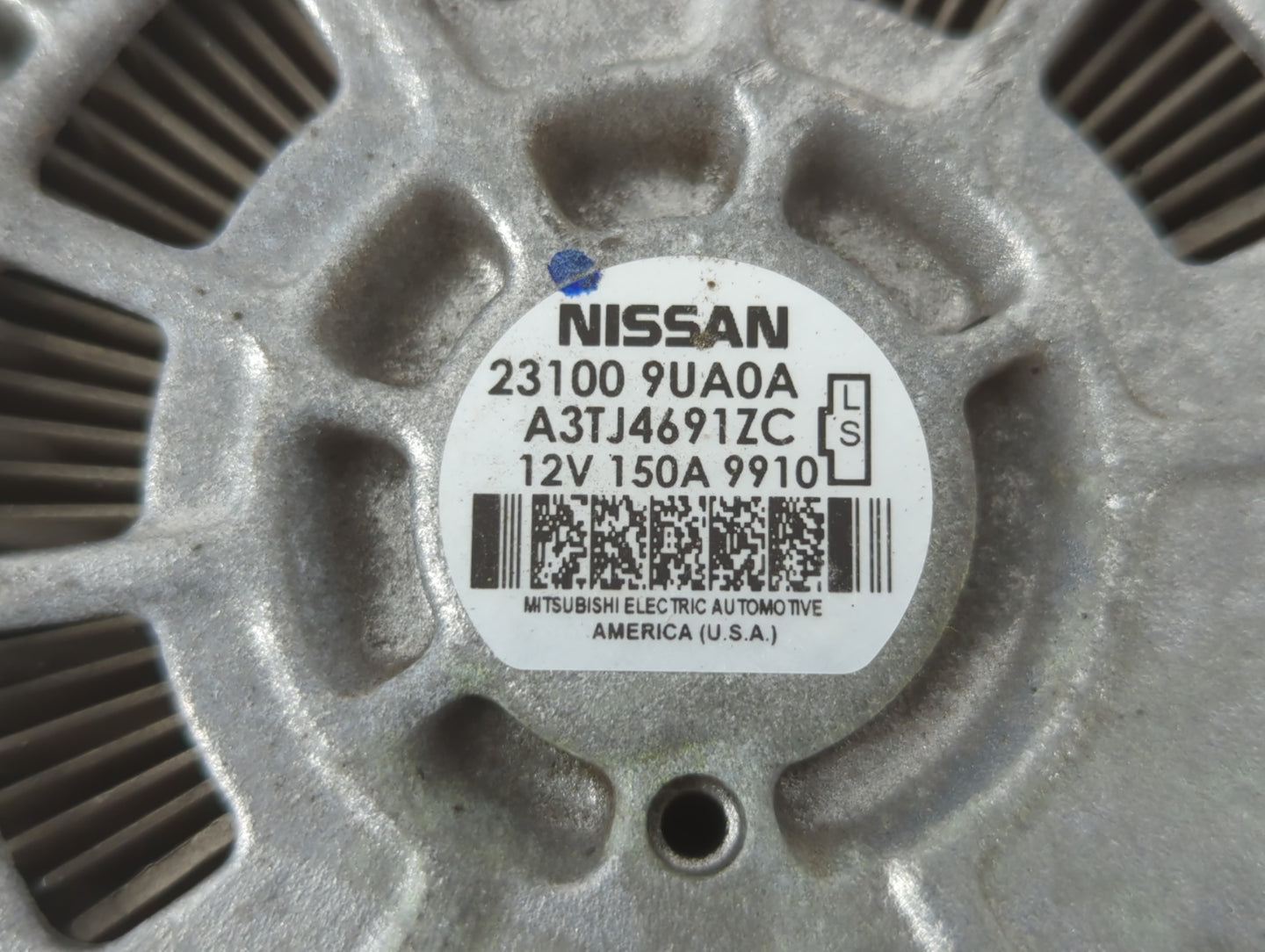 2017-2020 Infiniti Qx60 Alternator Replacement Generator Charging Assembly Engine OEM P/N:23100 9UA0A Fits OEM Used Auto Par