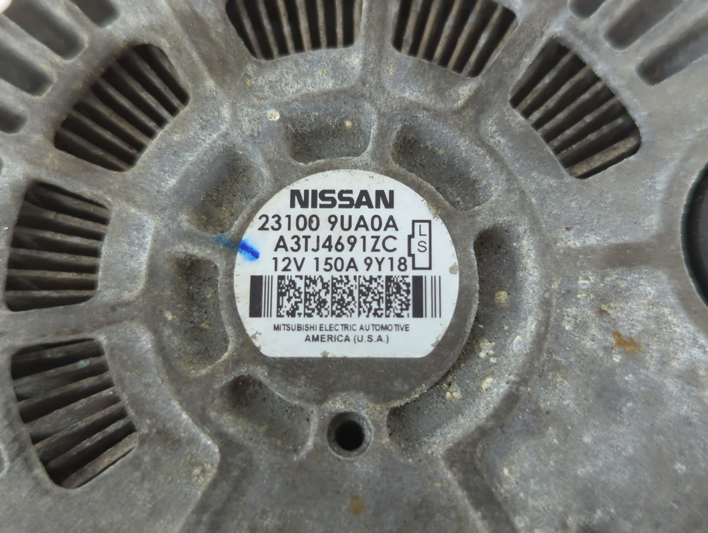 2017-2020 Infiniti Qx60 Alternator Replacement Generator Charging Assembly Engine OEM P/N:23100 9UA0A Fits OEM Used Auto Par