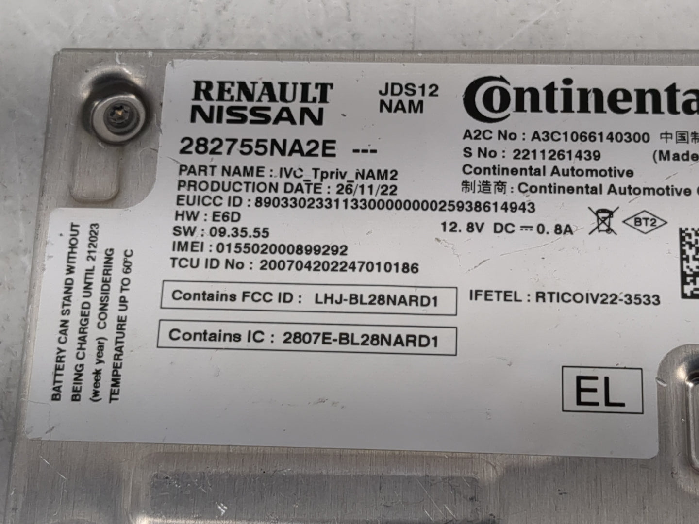 2020 Infiniti Qx80 Chassis Control Module Ccm Bcm Body Control - Oemusedautoparts1.com