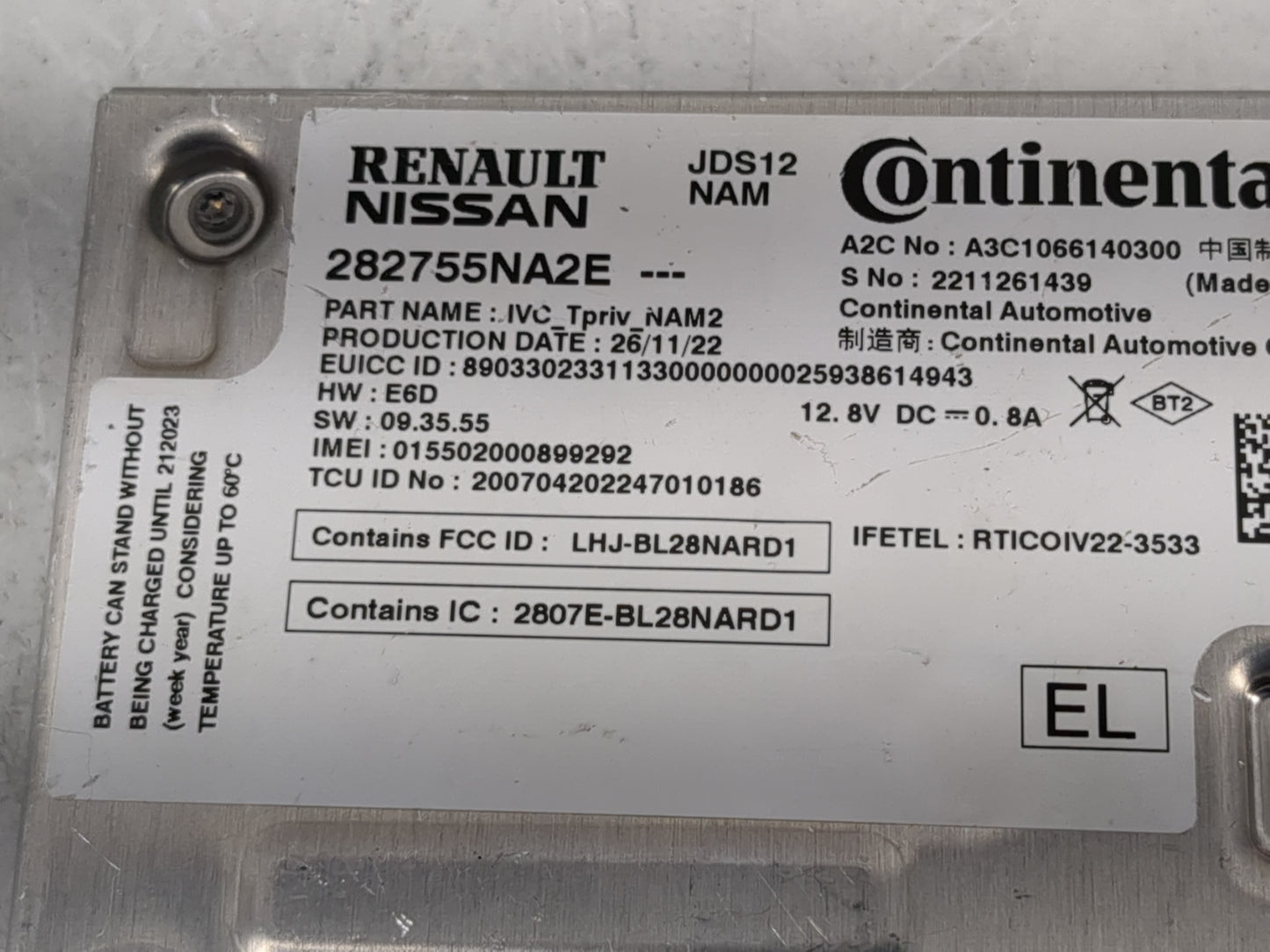 2020 Infiniti Qx80 Chassis Control Module Ccm Bcm Body Control - Oemusedautoparts1.com