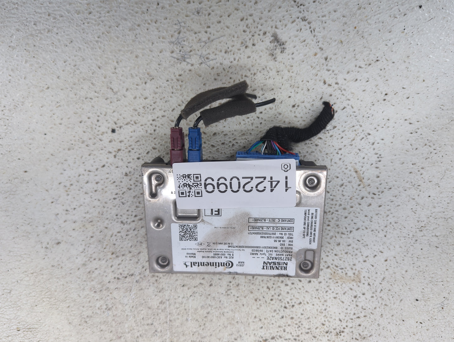 2020 Infiniti Qx80 Telematics Control Module 282755na2e - Oemusedautoparts1.com