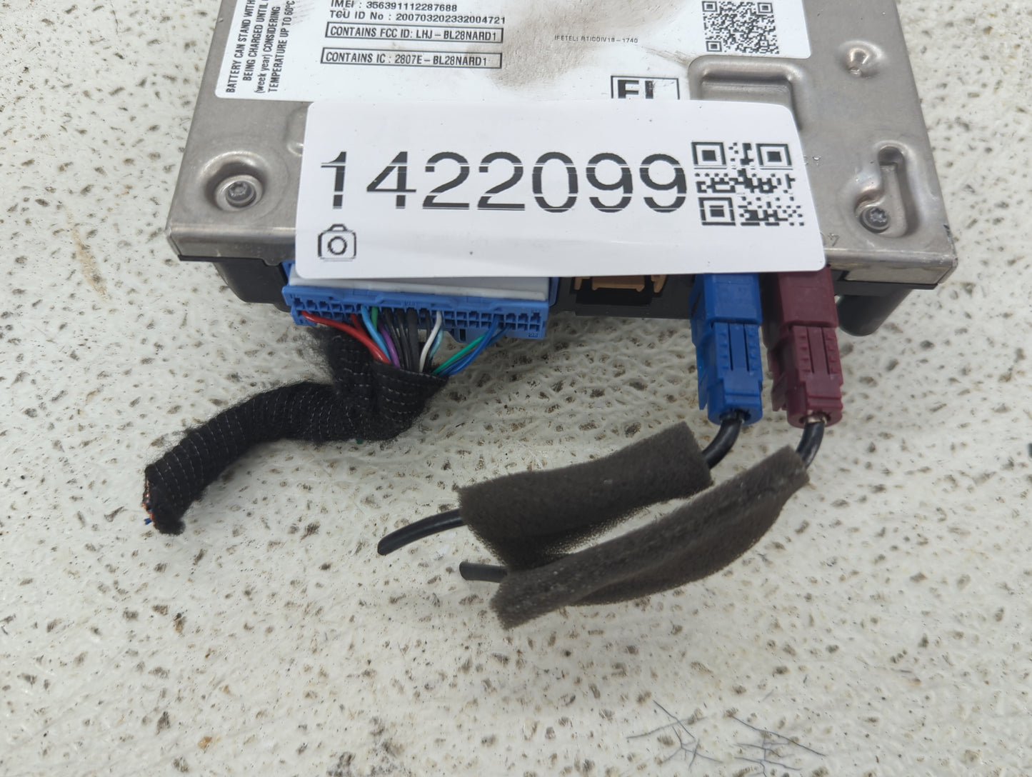 2020 Infiniti Qx80 Telematics Control Module 282755na2e - Oemusedautoparts1.com