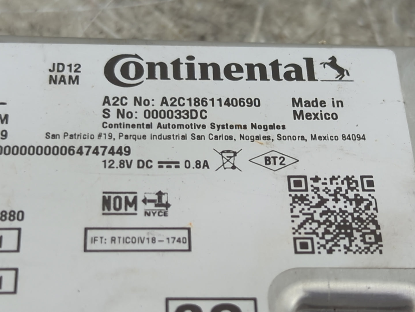 2020 Infiniti Qx80 Telematics Control Module 1467742 - Oemusedautoparts1.com