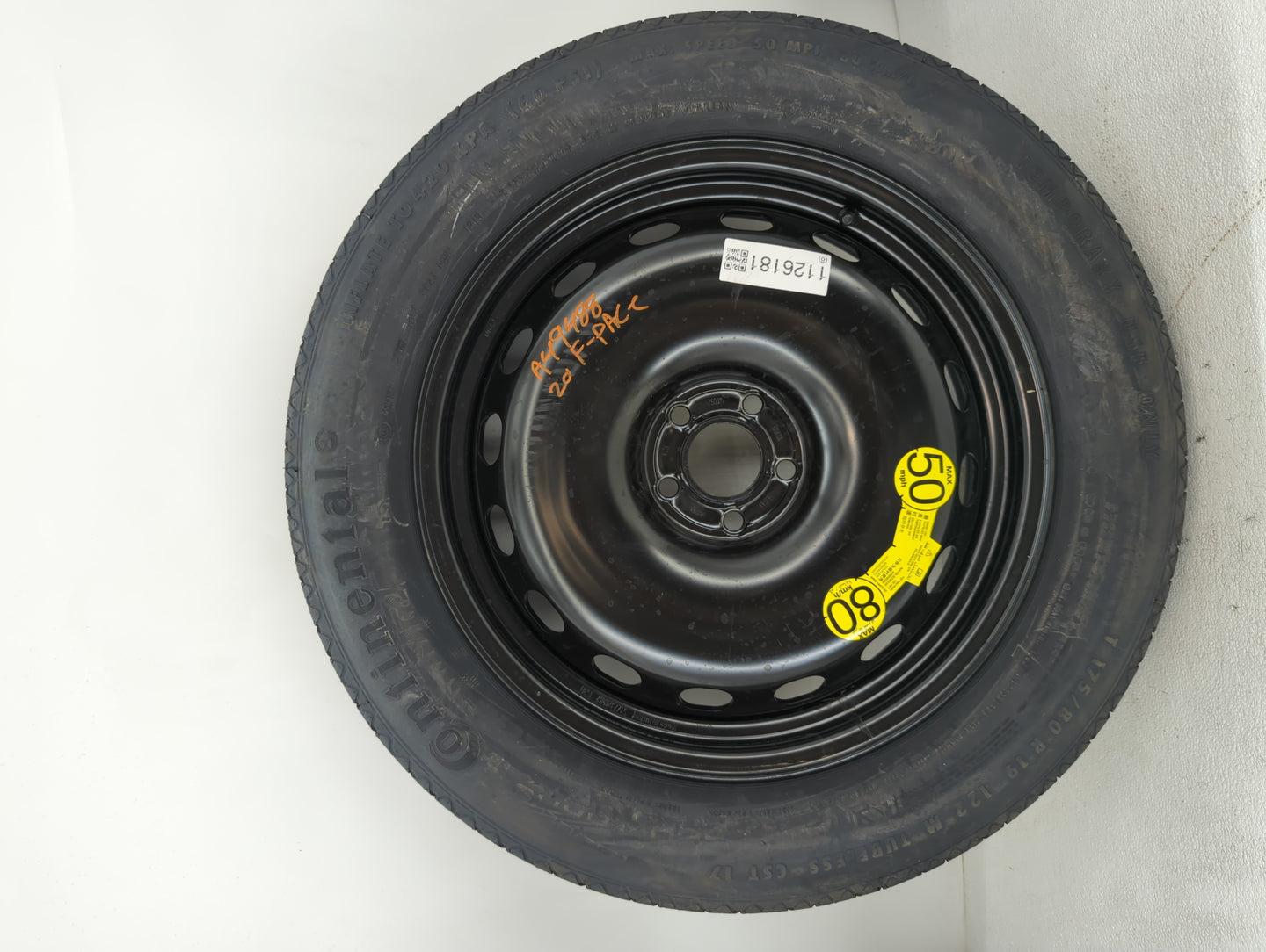 2017-2022 Jaguar F-pace Spare Donut Tire Wheel Rim Oem - Oemusedautoparts1.com