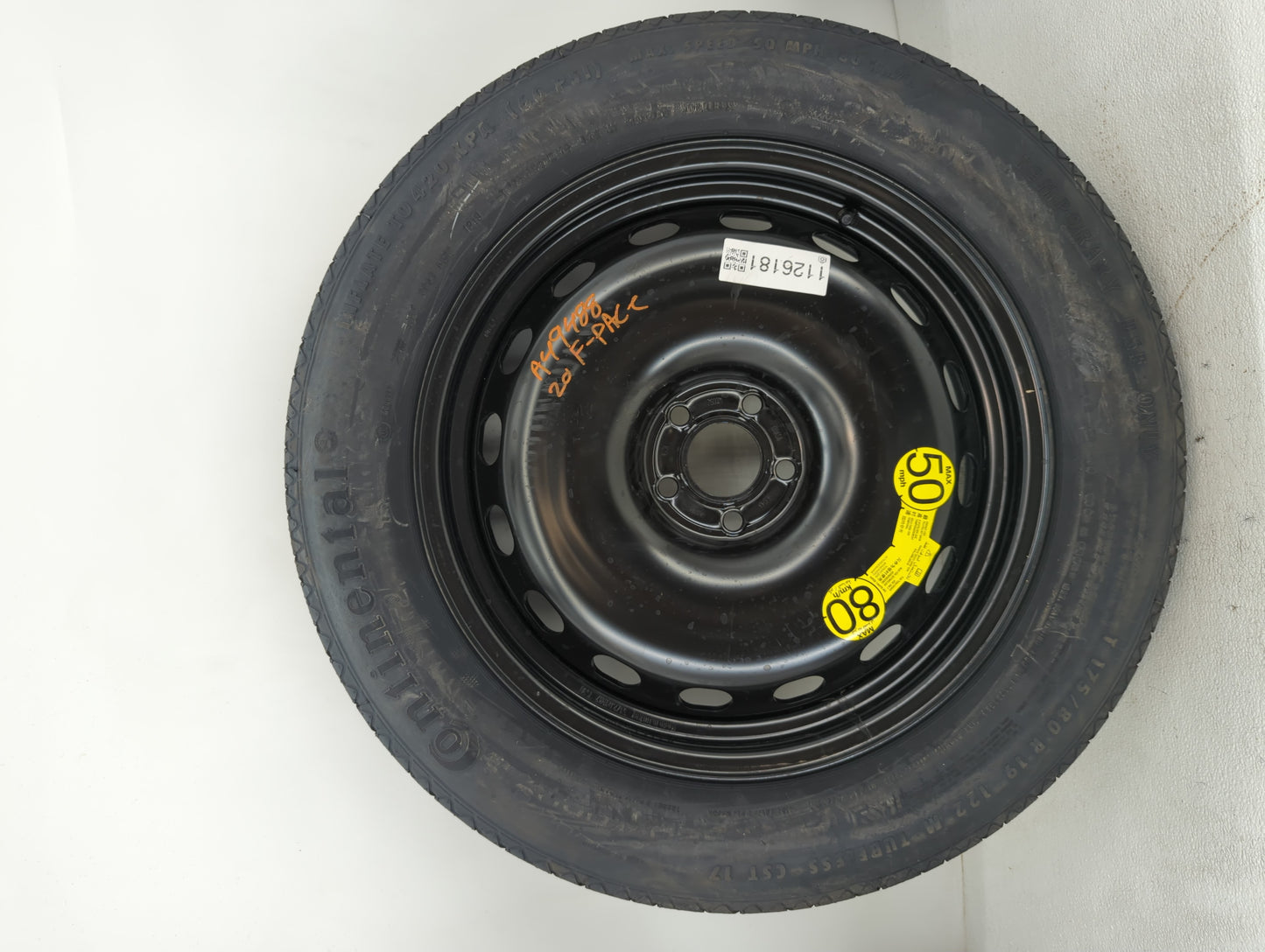 2017-2022 Jaguar F-pace Spare Donut Tire Wheel Rim Oem - Oemusedautoparts1.com