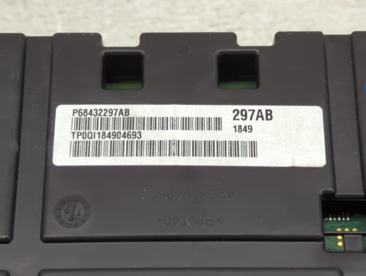 2020 Jeep Cherokee Instrument Cluster Speedometer Gauges P/N:P68432297AB Miles:42K Fits OEM Used Auto Parts - Oemusedautopar