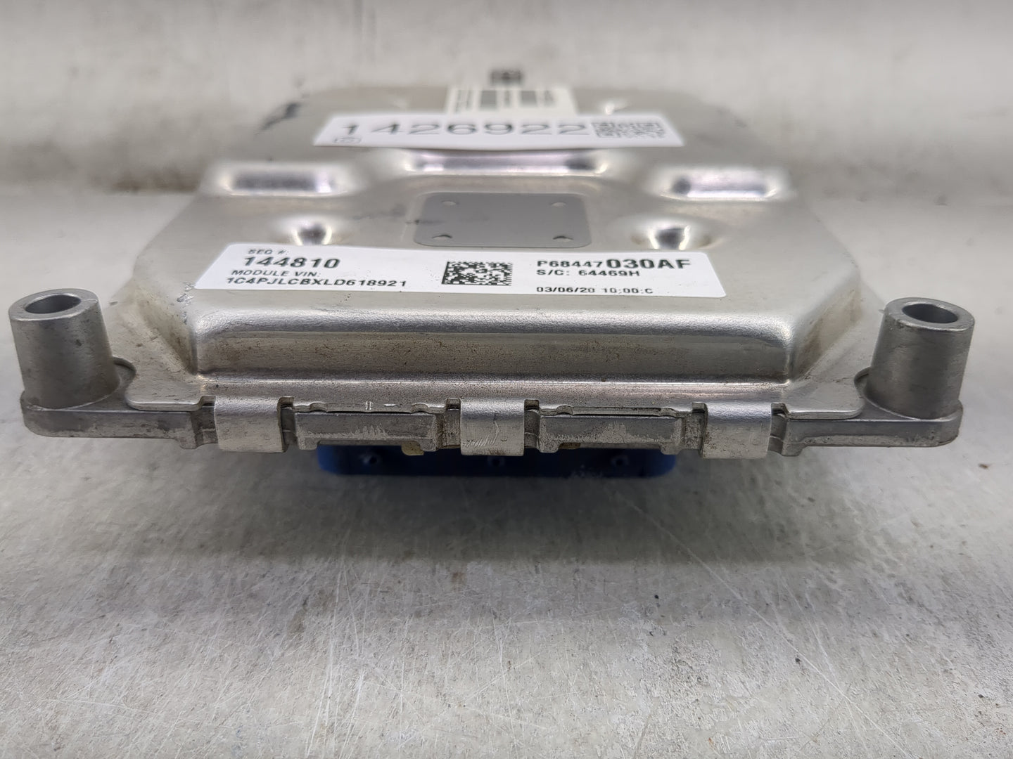 2019-2020 Jeep Cherokee PCM Engine Control Computer ECU ECM PCU OEM P/N:P68447030AF P68397063AA Fits Fits 2019 2020 OEM Used