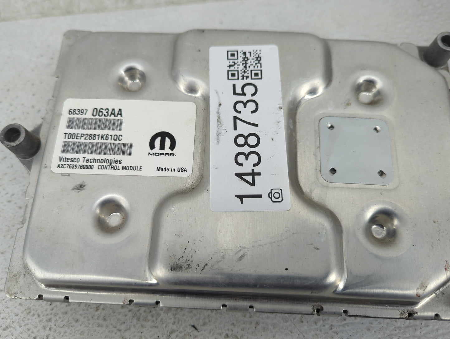 2019-2020 Jeep Cherokee PCM Engine Control Computer ECU ECM PCU OEM P/N:68397063AA T00EP2881K61QC Fits Fits 2019 2020 OEM Us