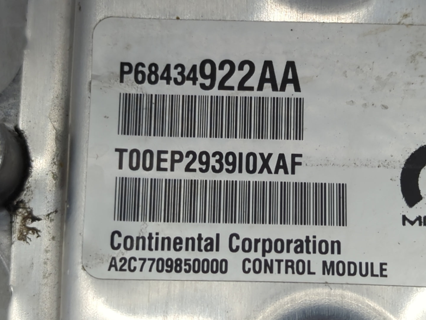 2020-2021 Jeep Cherokee PCM Engine Control Computer ECU ECM PCU OEM P/N:P68434922AA P68433373AC, A2C7709850000 Fits Fits 202