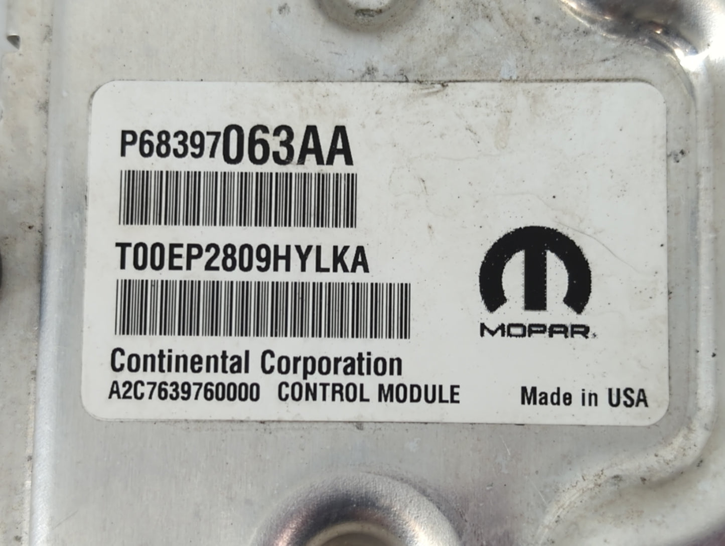 2019-2020 Jeep Cherokee PCM Engine Control Computer ECU ECM PCU OEM P/N:P68447031A P68397063AA Fits Fits 2019 2020 OEM Used 