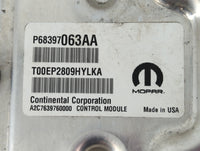 2019-2020 Jeep Cherokee PCM Engine Control Computer ECU ECM PCU OEM P/N:P68447031A P68397063AA Fits Fits 2019 2020 OEM Used 