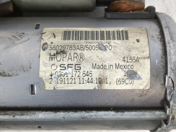 2017-2020 Jeep Compass Car Starter Motor Solenoid OEM Fits Fits 2017 2018 2019 2020 2021 2022 OEM Used Auto Parts