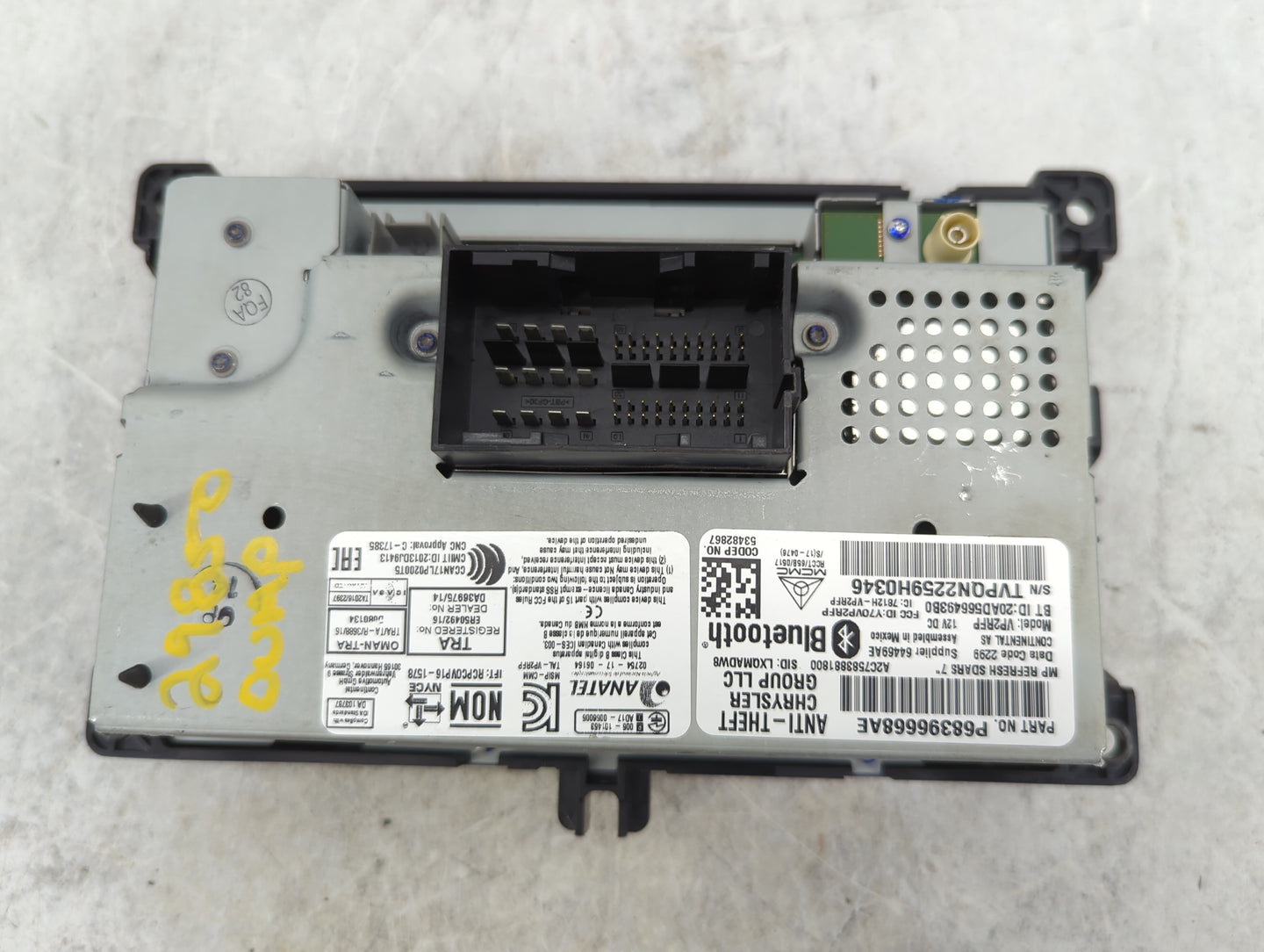 2020 Jeep Compass Radio AM FM Cd Player Receiver Replacement Fits OEM Used Auto Parts - Oemusedautoparts1.com