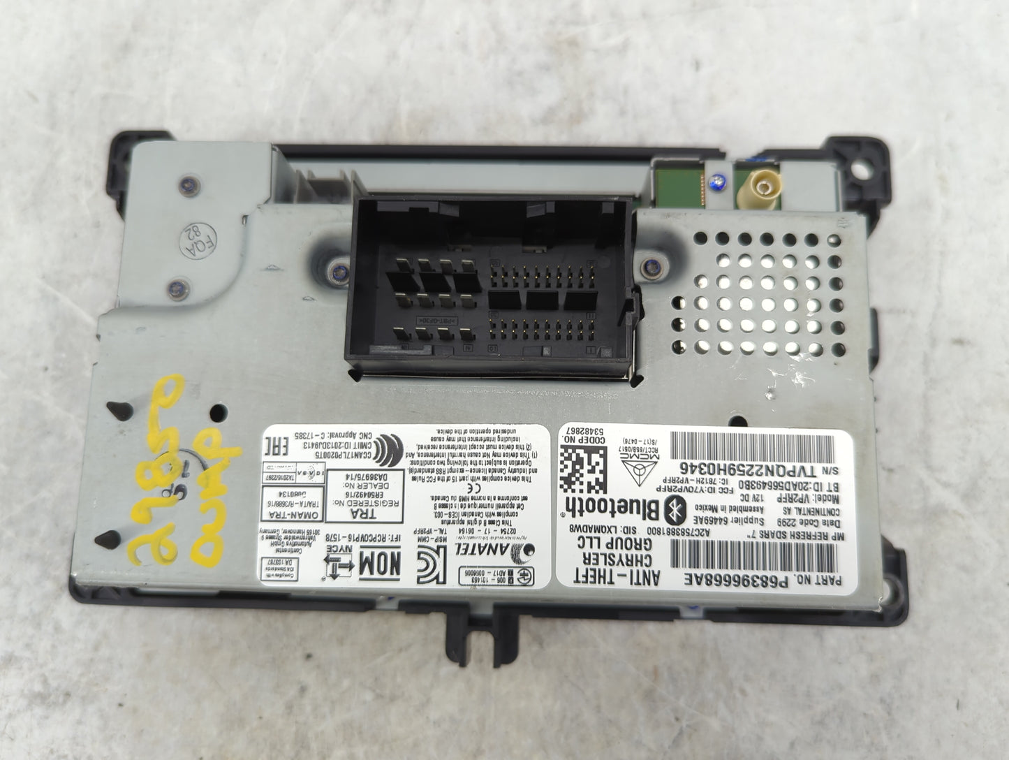2020 Jeep Compass Radio AM FM Cd Player Receiver Replacement Fits OEM Used Auto Parts - Oemusedautoparts1.com
