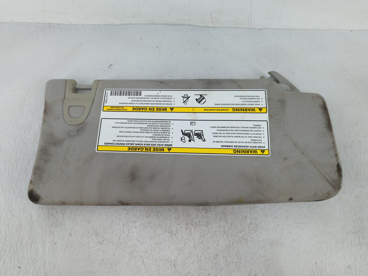 2020 Jeep Compass Sun Visor Shade Replacement Driver Left Mirror Fits OEM Used Auto Parts - Oemusedautoparts1.com