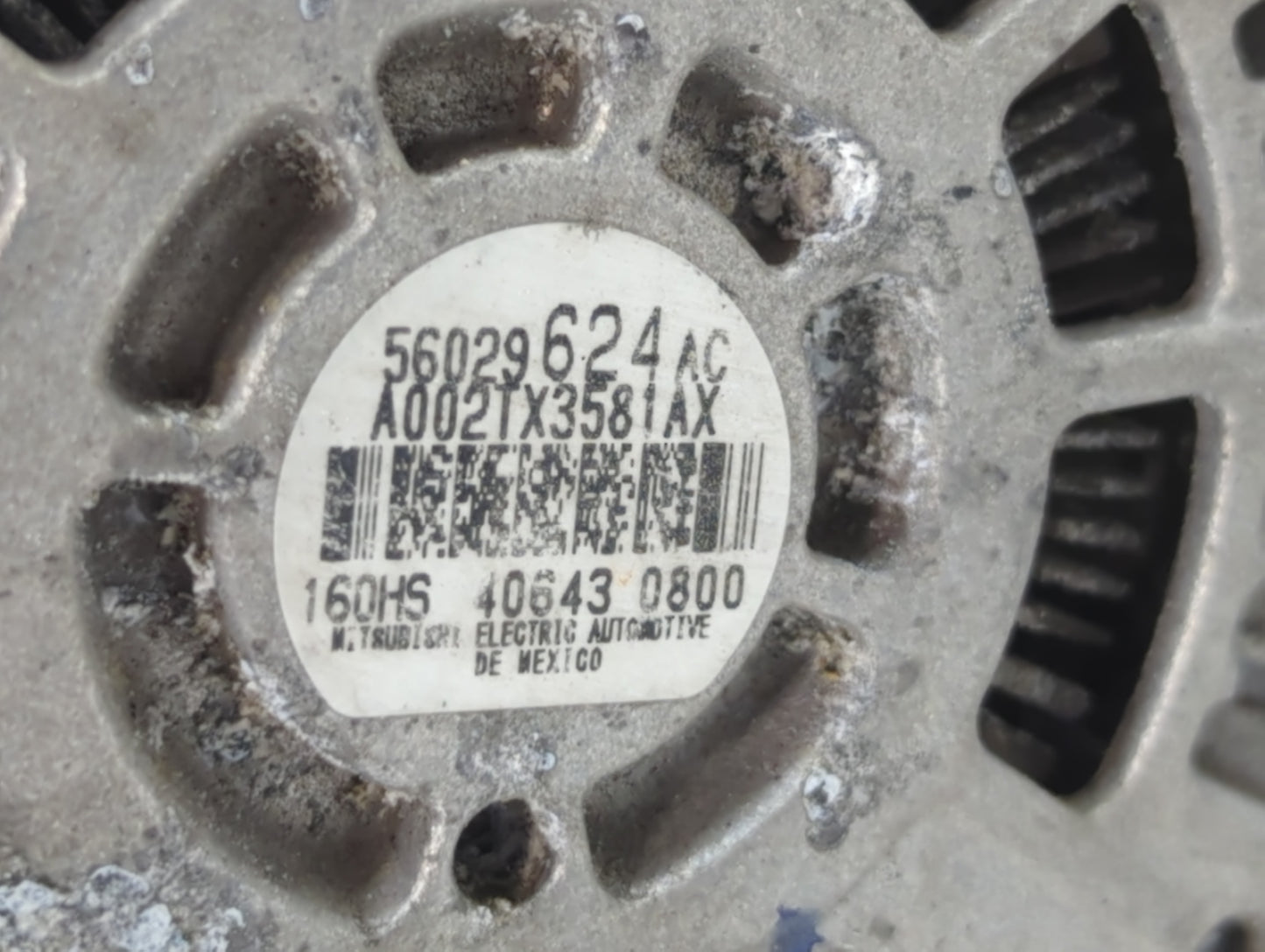 2017-2022 Jeep Compass Alternator Replacement Generator Charging Assembly Engine OEM P/N:56029624AC Fits OEM Used Auto Parts