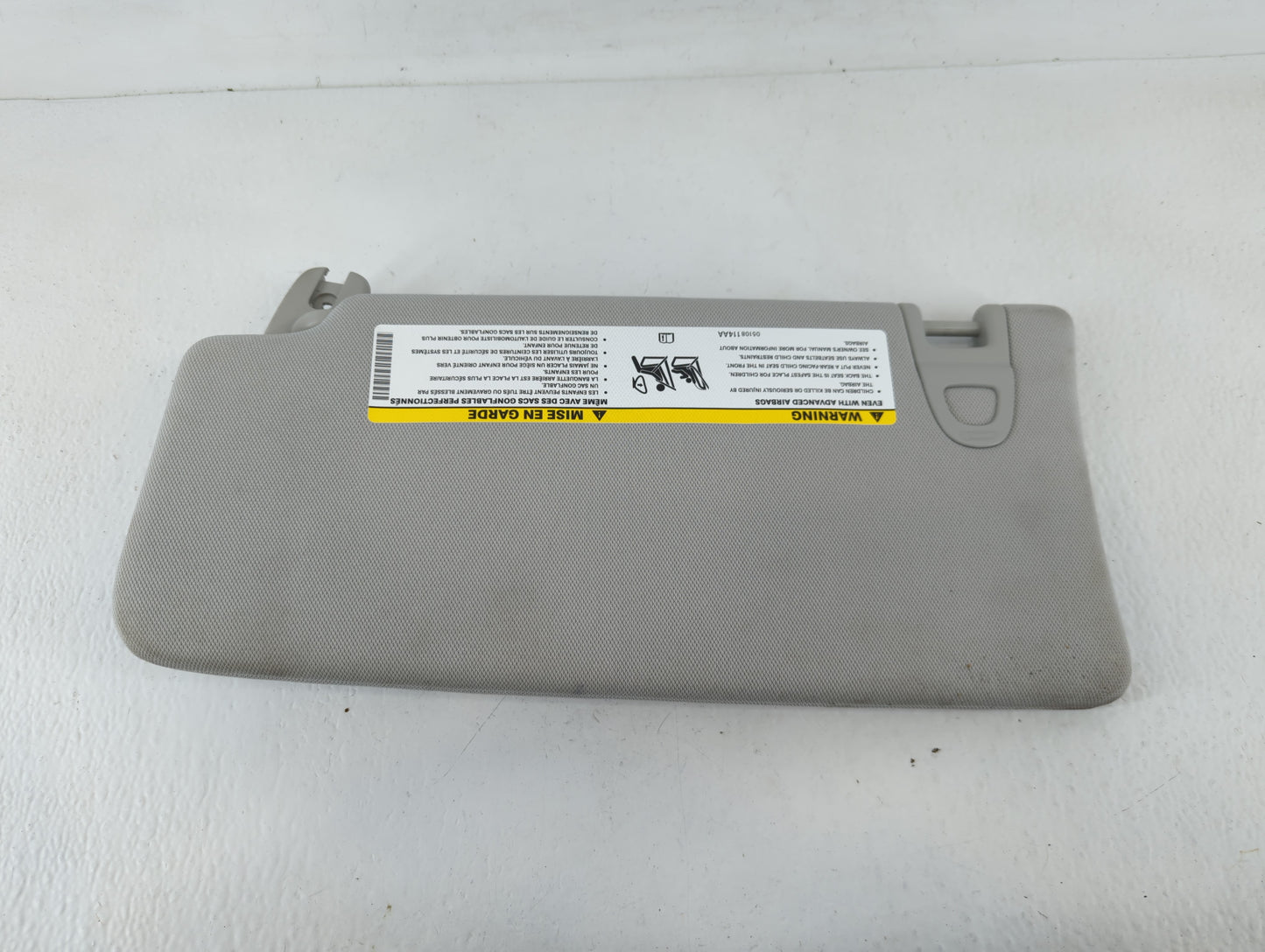 2020 Jeep Compass Sun Visor Shade Replacement Passenger Right Mirror Fits OEM Used Auto Parts - Oemusedautoparts1.com