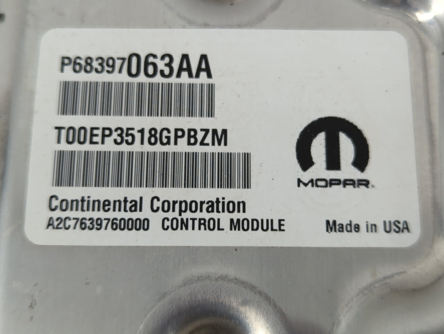 2020-2022 Jeep Grand Cherokee PCM Engine Control Computer ECU ECM PCU OEM P/N:P68354922AJ P68397063AA Fits Fits 2020 2021 20