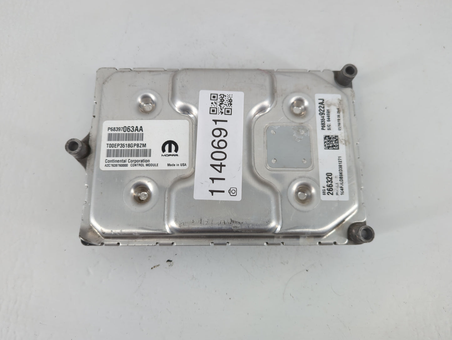 2020-2022 Jeep Grand Cherokee PCM Engine Control Computer ECU ECM PCU OEM P/N:P68354922AJ P68397063AA Fits Fits 2020 2021 20
