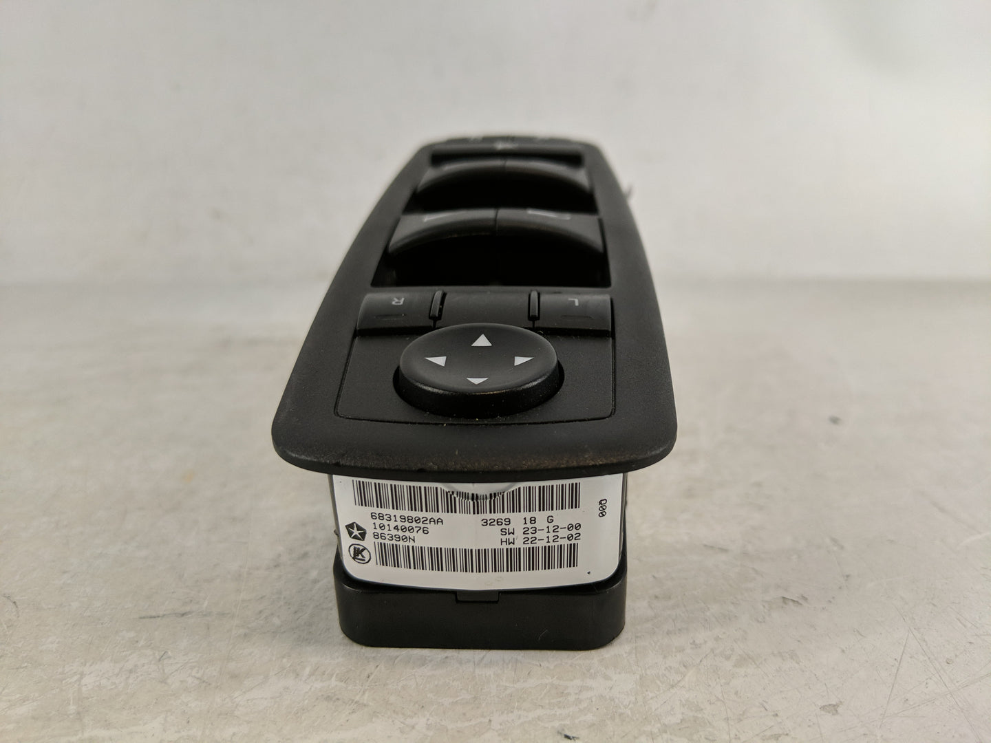 2016-2022 Jeep Grand Cherokee Master Power Window Switch Replacement Driver Side Left P/N:68319802AA Fits OEM Used Auto Part