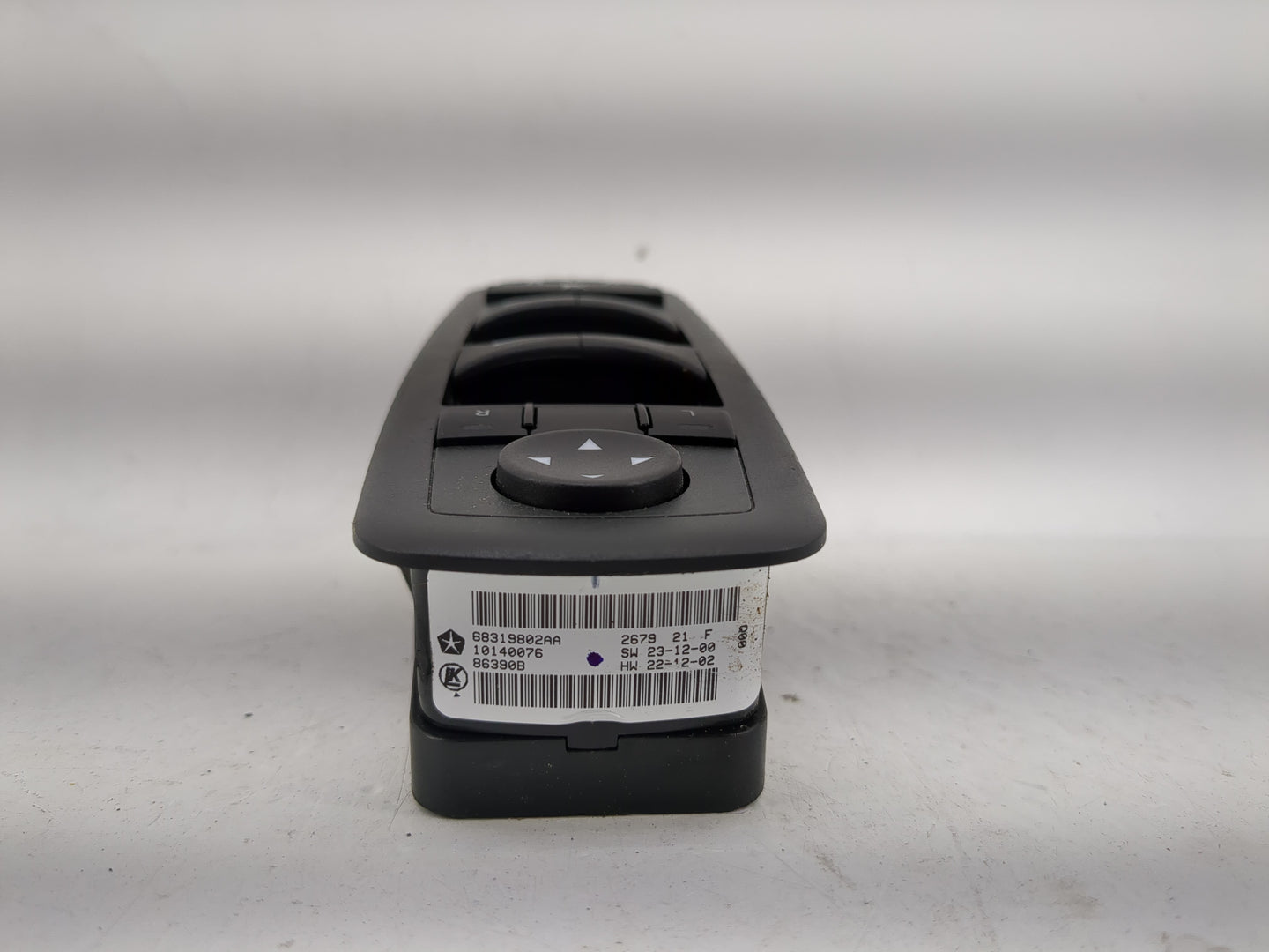 2016-2022 Jeep Grand Cherokee Master Power Window Switch Replacement Driver Side Left P/N:68319802AA Fits OEM Used Auto Part