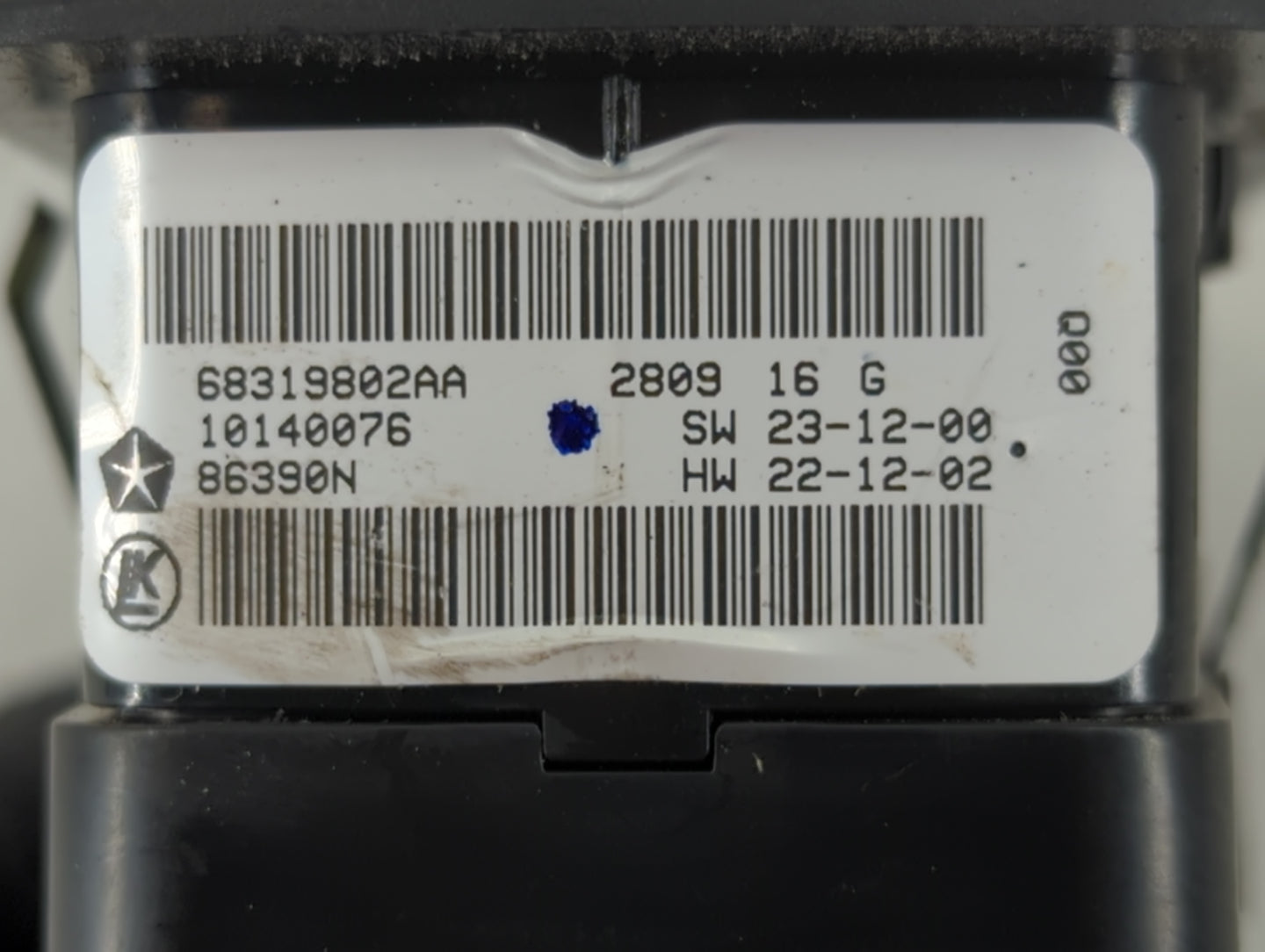 2016-2022 Jeep Grand Cherokee Master Power Window Switch Replacement Driver Side Left P/N:68319802AA Fits OEM Used Auto Part
