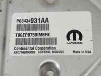 2020-2022 Jeep Grand Cherokee PCM Engine Control Computer ECU ECM PCU OEM P/N:P68434931AA Fits Fits 2020 2021 2022 OEM Used 