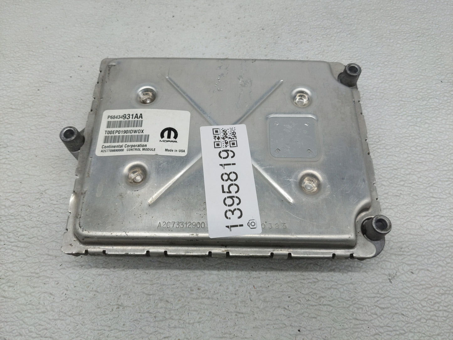 2020-2022 Jeep Grand Cherokee PCM Engine Control Computer ECU ECM PCU OEM P/N:P68434931AA Fits Fits 2020 2021 2022 OEM Used 