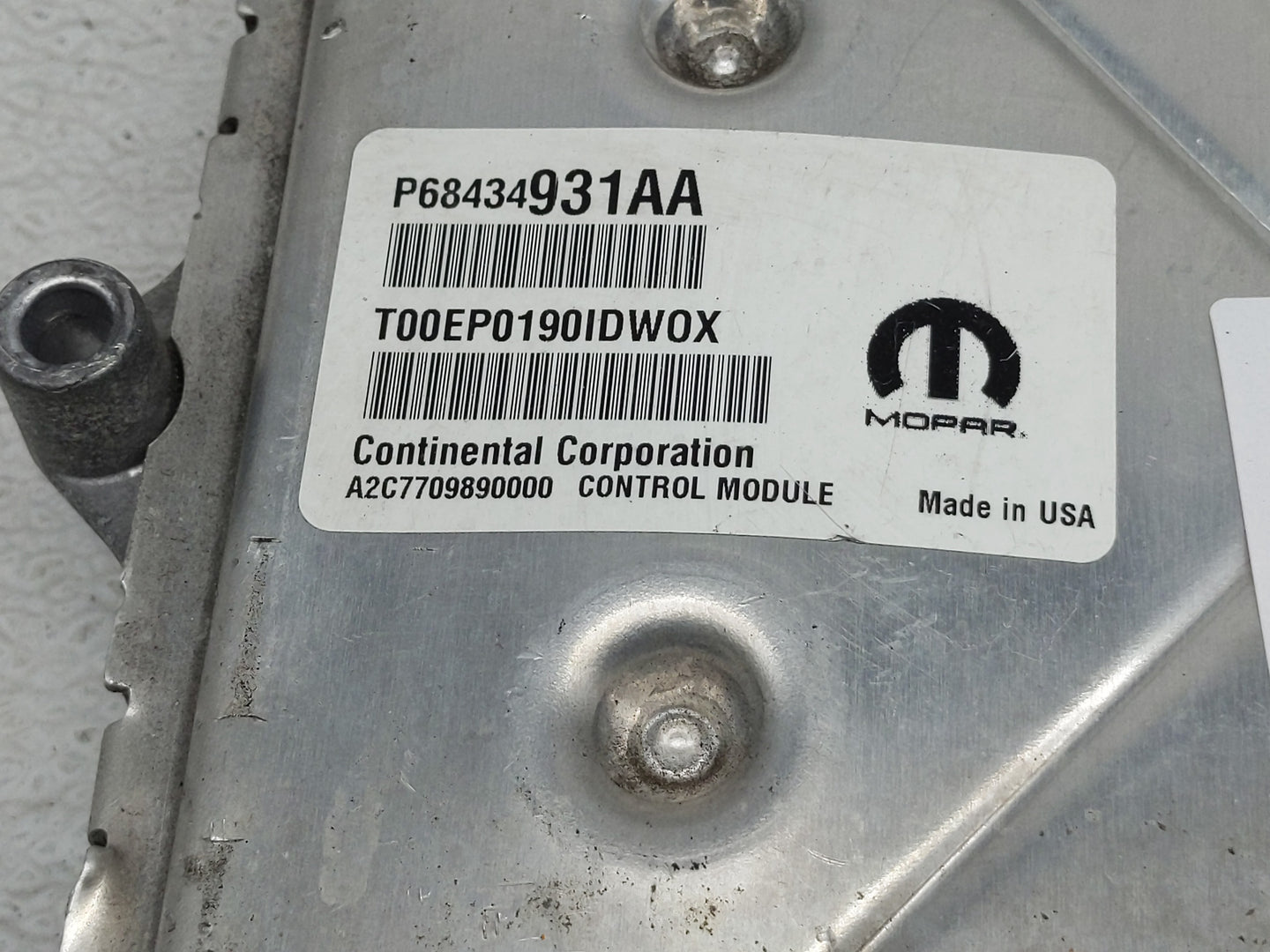 2020-2022 Jeep Grand Cherokee PCM Engine Control Computer ECU ECM PCU OEM P/N:P68434931AA Fits Fits 2020 2021 2022 OEM Used 