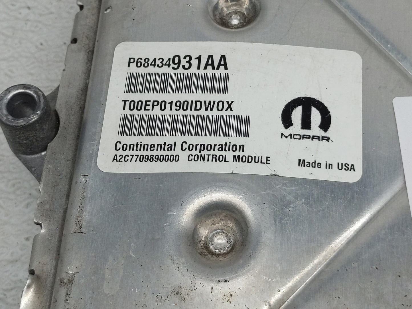 2020-2022 Jeep Grand Cherokee PCM Engine Control Computer ECU ECM PCU OEM P/N:P68434931AA Fits Fits 2020 2021 2022 OEM Used 