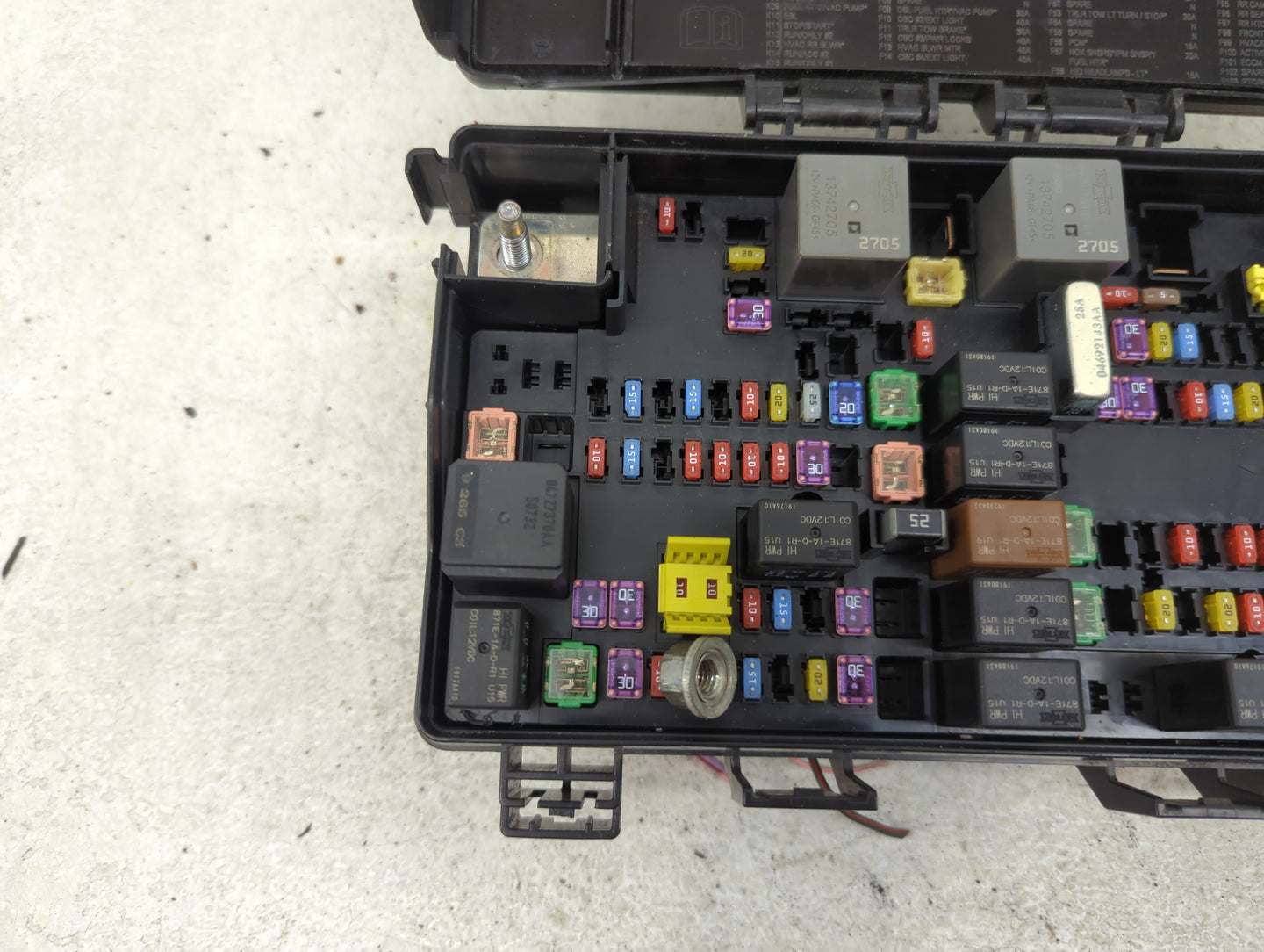2020 Jeep Grand Cherokee Fusebox Fuse Box Panel Relay Module P/N:7140-1980-30 Fits OEM Used Auto Parts - Oemusedautoparts1.c