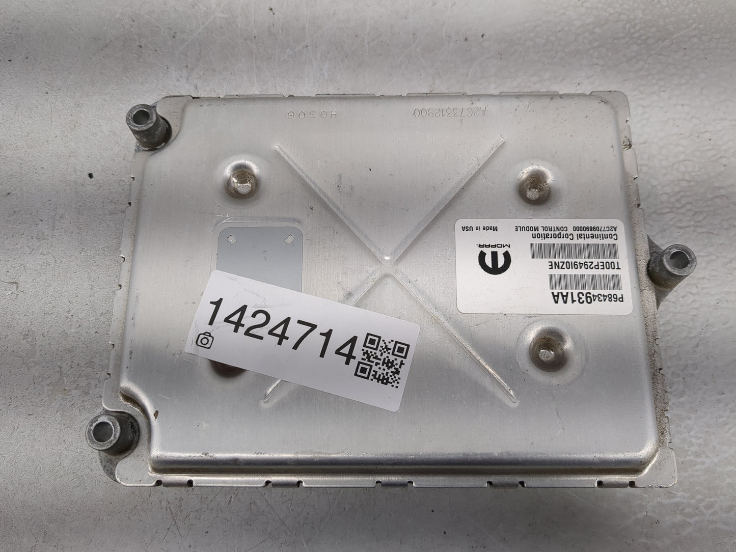 2020-2022 Jeep Grand Cherokee PCM Engine Control Computer ECU ECM PCU OEM P/N:P68434931AA Fits Fits 2020 2021 2022 OEM Used 