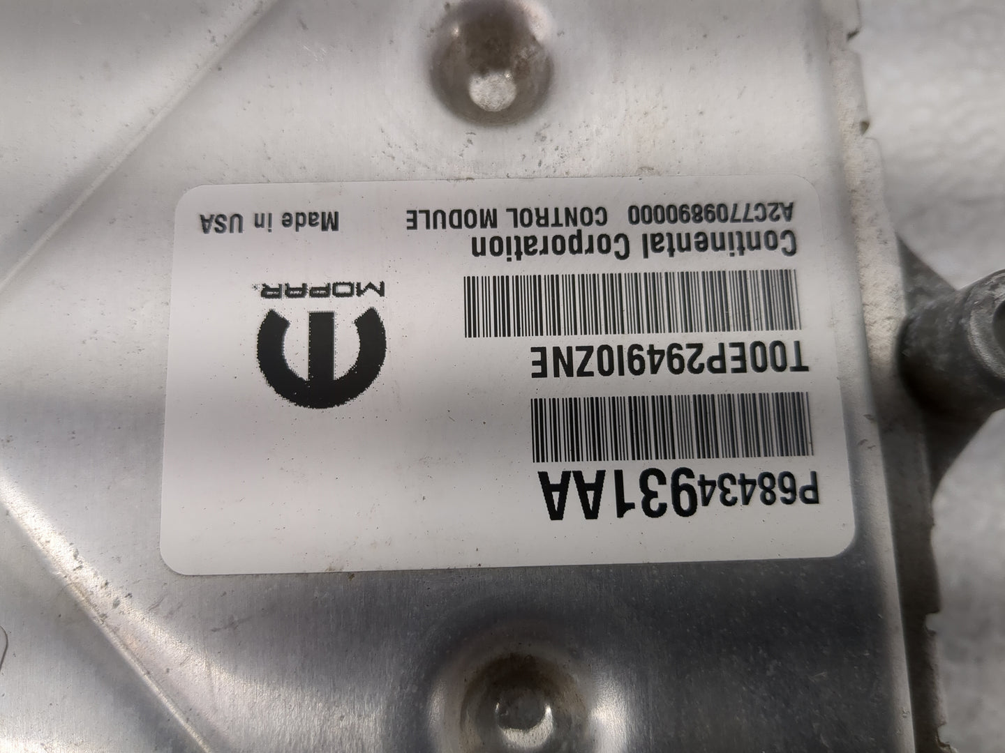 2020-2022 Jeep Grand Cherokee PCM Engine Control Computer ECU ECM PCU OEM P/N:P68434931AA Fits Fits 2020 2021 2022 OEM Used 